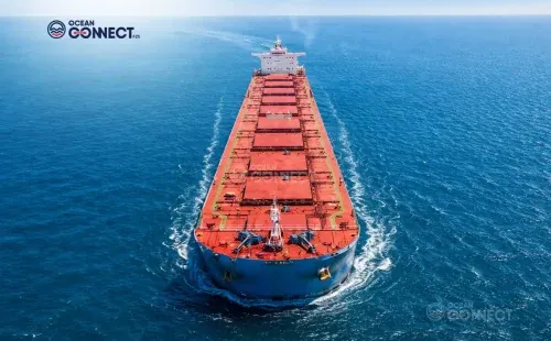 Bulk carrier at sea